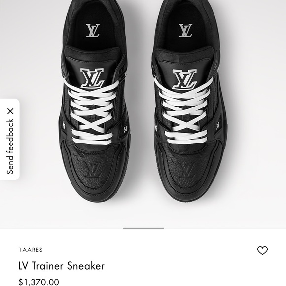 Louis Vuitton Black LV Trainer Sneaker - Picture 1 of 6